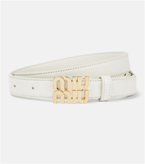 Logo-Free MIU MIU Belt